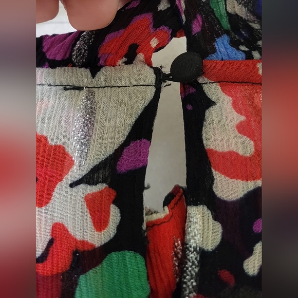 J. CREW Smocked popover  Floral Blouse  Size Small EUC - Picture 9 of 16